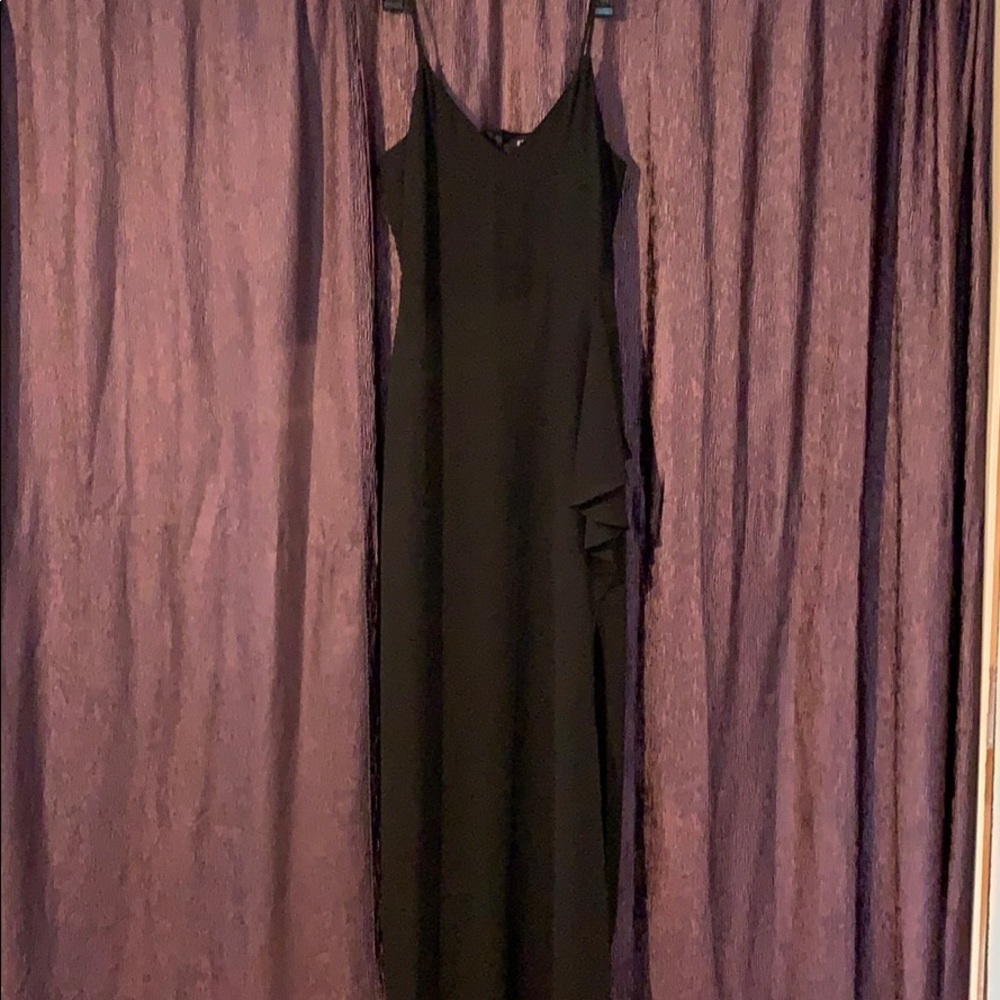 Express Black Chiffon Maxi with Slit